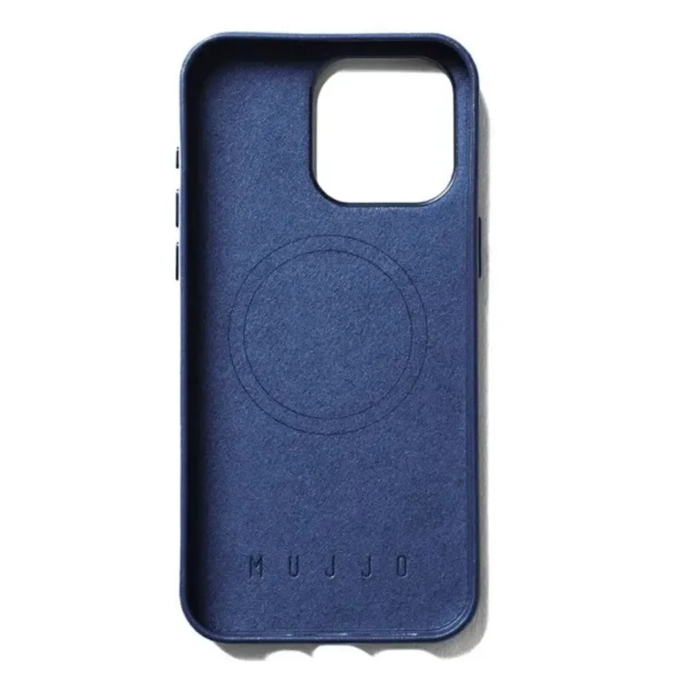 FULL LEATHER WALLET CASE FOR‎ IPHONE 15 PRO, Blue